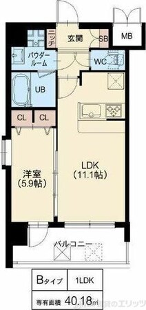 スプランディッド梅田北の物件間取画像